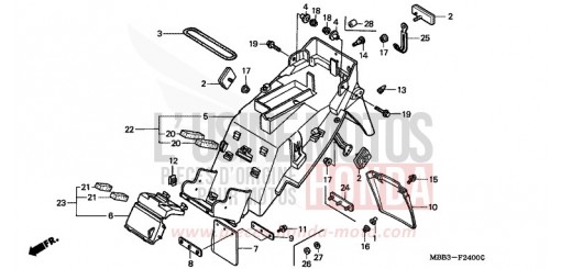 REAR FENDER VTR1000FX de 1999